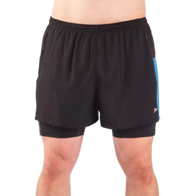SHORTS POKER RUNNER INTERNA MAX MASCULINO - Preto/azul