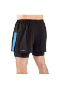SHORTS POKER RUNNER INTERNA MAX MASCULINO - Preto/azul