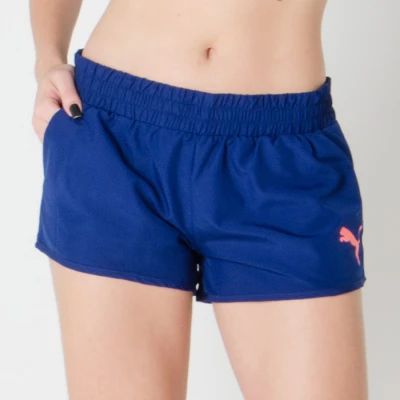 SHORTS PUMA ACTIVE ESS WOVEN FEMININO - Azul