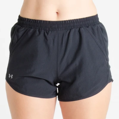 SHORTS UNDER ARMOUR FLY BY FEMININO - Preto