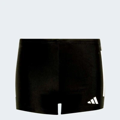 SUNGA ADIDAS 3 LISTRAS BOXER INFANTIL - Preto/branco