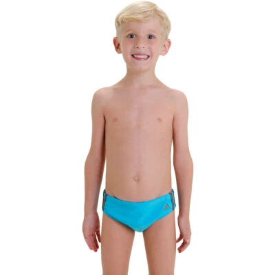 SUNGA ADIDAS 3 LISTRAS BOYS NOVO INFANTIL - Azul