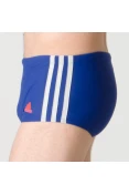 SUNGA ADIDAS 3-STRIPES WIDE - Azul/cinza
