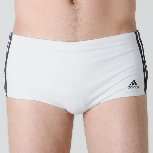 SUNGA ADIDAS 3-STRIPES WIDE - Branco/preto