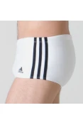 SUNGA ADIDAS 3-STRIPES WIDE - Branco/preto