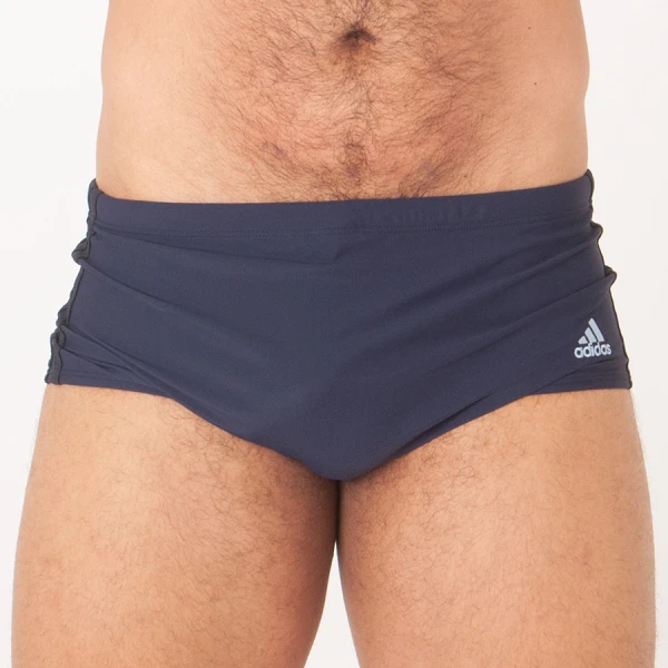 SUNGA ADIDAS 3-STRIPES WIDE - Marinho/preto