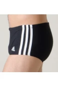 SUNGA ADIDAS 3-STRIPES WIDE - Preto/branco