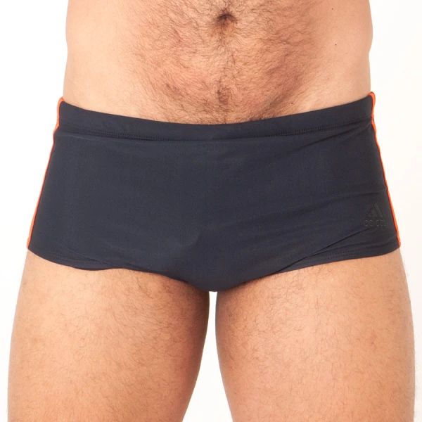 SUNGA ADIDAS 3-STRIPES WIDE - Preto/laranja