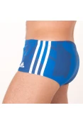 SUNGA ADIDAS 3S GRÁFICA - Azul/branco