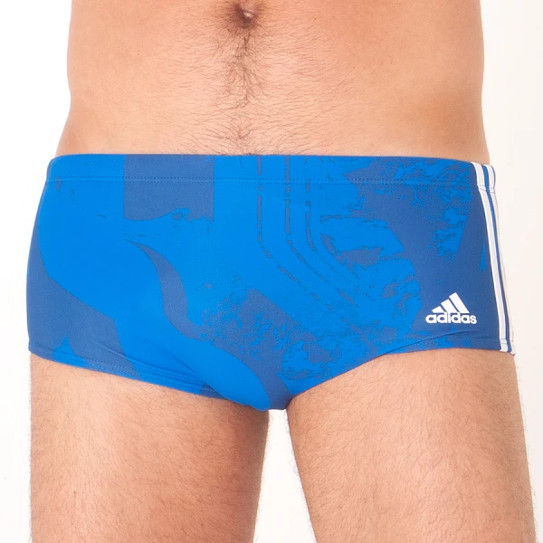 SUNGA ADIDAS 3S GRÁFICA - Azul/branco