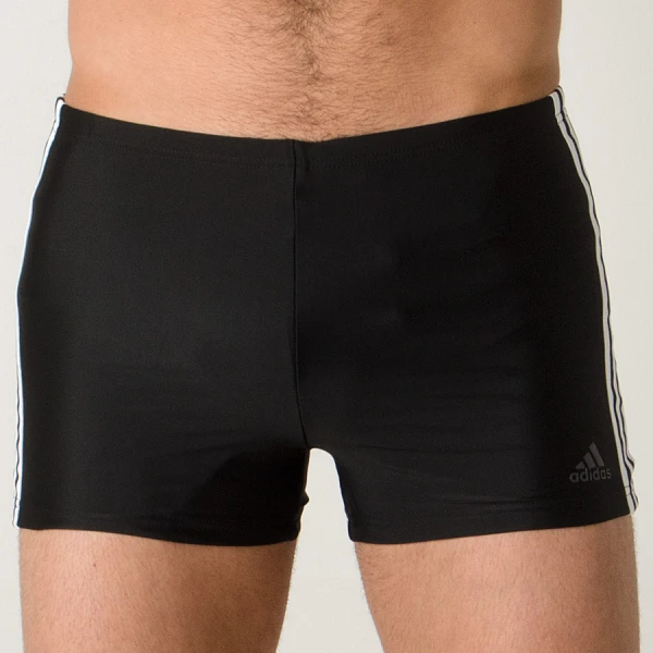 SUNGA ADIDAS BOXER FIT 3S - Preto/branco SUNGA ADIDAS BOXER FIT 3S - Preto/branco