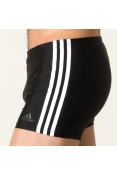SUNGA ADIDAS BOXER FIT 3S - Preto/branco SUNGA ADIDAS BOXER FIT 3S - Preto/branco