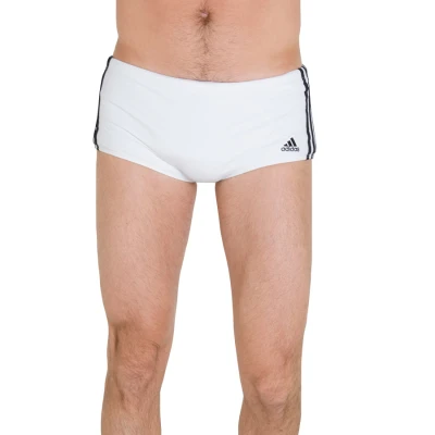 SUNGA ADIDAS LATERAL LARGA 3S - Branco/preto SUNGA ADIDAS LATERAL LARGA 3S - Branco/preto