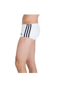 SUNGA ADIDAS LATERAL LARGA 3S - Branco/preto SUNGA ADIDAS LATERAL LARGA 3S - Branco/preto
