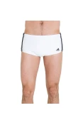 SUNGA ADIDAS LATERAL LARGA 3S - Branco/preto SUNGA ADIDAS LATERAL LARGA 3S - Branco/preto