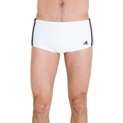 SUNGA ADIDAS LATERAL LARGA 3S - Branco/preto SUNGA ADIDAS LATERAL LARGA 3S - Branco/preto
