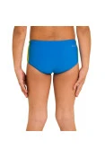 SUNGA ADIDAS LATERAL LARGA 3S INFANTIL - Azul/amarelo