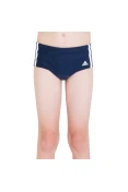 SUNGA ADIDAS LATERAL LARGA 3S INFANTIL - Marinho/branco