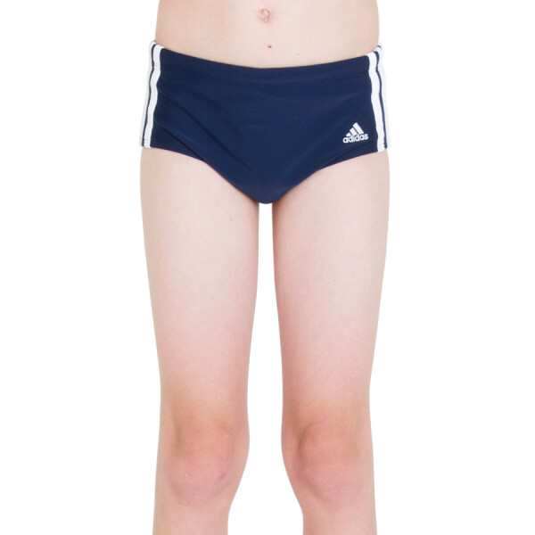 SUNGA ADIDAS LATERAL LARGA 3S INFANTIL - Marinho/branco