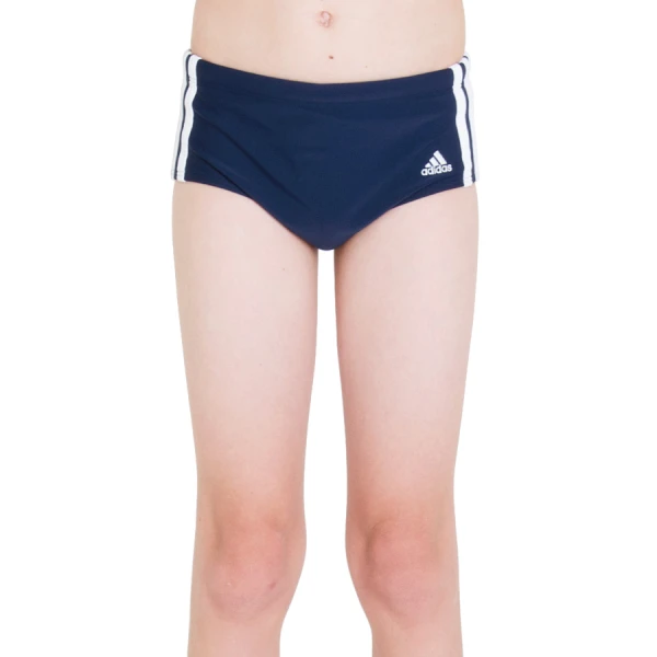 SUNGA ADIDAS LATERAL LARGA 3S INFANTIL - Marinho/branco