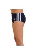 SUNGA ADIDAS LATERAL LARGA 3S INFANTIL - Marinho/branco