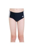 SUNGA ADIDAS LATERAL LARGA 3S INFANTIL - Preto/branco