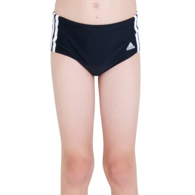 SUNGA ADIDAS LATERAL LARGA 3S INFANTIL - Preto/branco