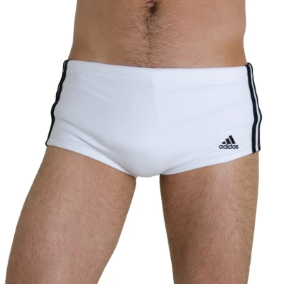 SUNGA ADIDAS LATERAL LARGA 3S NOVO - Branco SUNGA ADIDAS LATERAL LARGA 3S NOVO - Branco