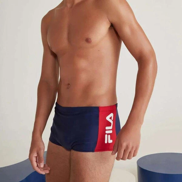 SUNGA FILA LOGO II MASCULINA - Marinho/vermelho