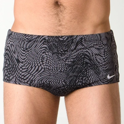 SUNGA NIKE LATERAL LARGA ESTAMPADA - Grafite/preto SUNGA NIKE LATERAL LARGA ESTAMPADA - Grafite/preto