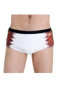 SUNGA SPEEDO CAMOUFLAGE - Branco/marrom SUNGA SPEEDO CAMOUFLAGE - Branco/marrom