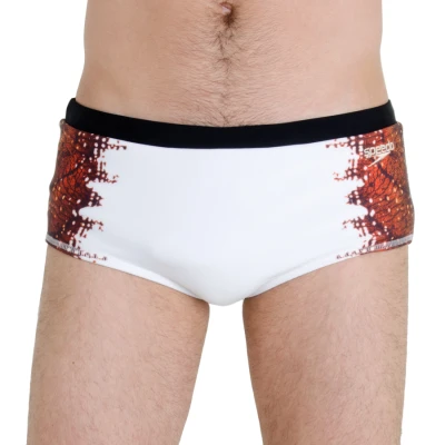 SUNGA SPEEDO CAMOUFLAGE - Branco/marrom SUNGA SPEEDO CAMOUFLAGE - Branco/marrom