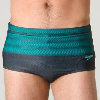 SUNGA SPEEDO SPIRAL - Grafite/verde
