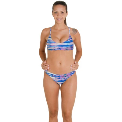 SUNKINI SPEEDO PIXETATE - Azul/amarelo