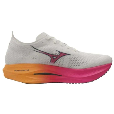 TEÊIS MIZUNO WAVE REBELLION PRO LOW UNISSEX - Branco/pink