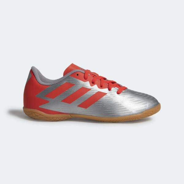 TÊNIS ADIDAS ARTILHEIRA V IN JR FUTSAL INFANTIL - Prata/vermelho