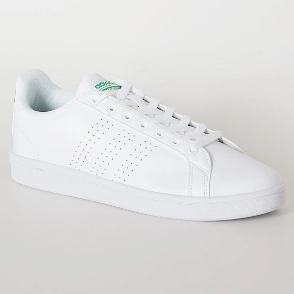 TÊNIS ADIDAS CF ADVANTAGE CLEAN MASCULINO - Branco/verde TÊNIS ADIDAS CF ADVANTAGE CLEAN MASCULINO - Branco/verde