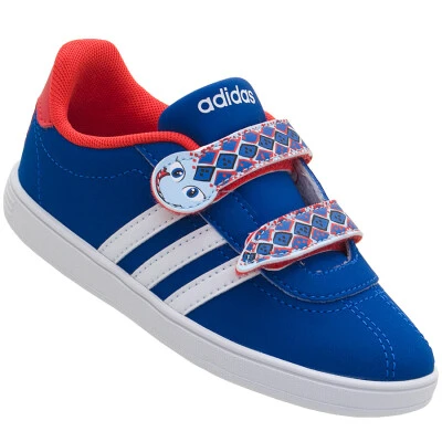 TÊNIS ADIDAS COURT ANIMAL INFANTIL - Azul/branco TÊNIS ADIDAS COURT ANIMAL INFANTIL - Azul/branco