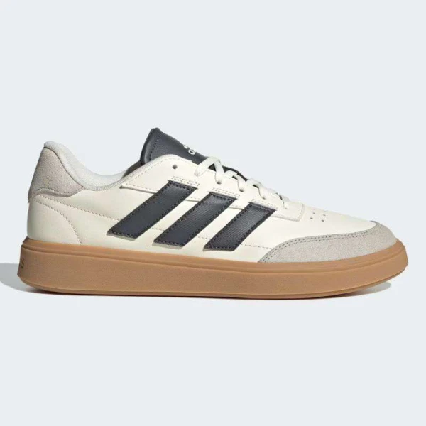 TENIS ADIDAS COURTBLOCK MASCULINO - Bege/grafite