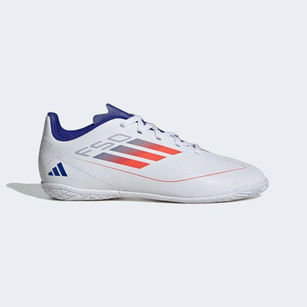 TÊNIS ADIDAS F50 CLUB IN FUTSAL INFANTIL - Branco/laranja