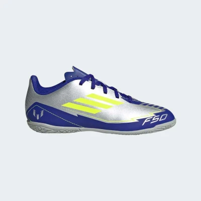 TÊNIS ADIDAS F50 CLUB MESSI IN INFANTIL - Prata/azul