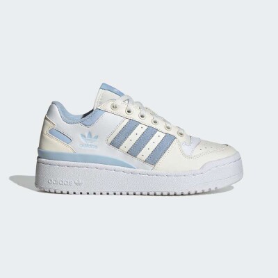 TÊNIS ADIDAS FORUM BOLD STRIPES FEMININO - Bege/azul celeste
