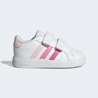 TÊNIS ADIDAS GRAND COURT 2.0 BABY INFANTIL - Branco/rosa