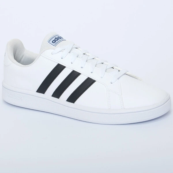 TÊNIS ADIDAS GRAND COURT BASE MASCULINO - Branco/preto TÊNIS ADIDAS GRAND COURT BASE MASCULINO - Branco/preto