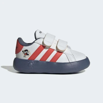 TÊNIS ADIDAS GRAND COURT MICKEY CF BABY INFANTIL - Branco/vermelho