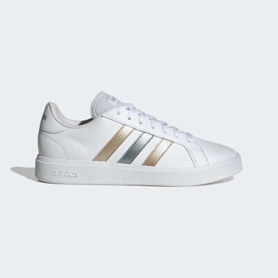 TÊNIS ADIDAS GRAND COURT TD LIFESTYLE COURT CASUAL FEMININO - Branco/dourado