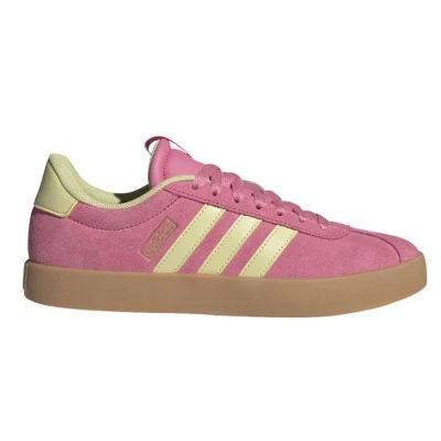 TÊNIS ADIDAS VL COURT 3.0 CAMURÇA FEMININO - Rosa/amarelo