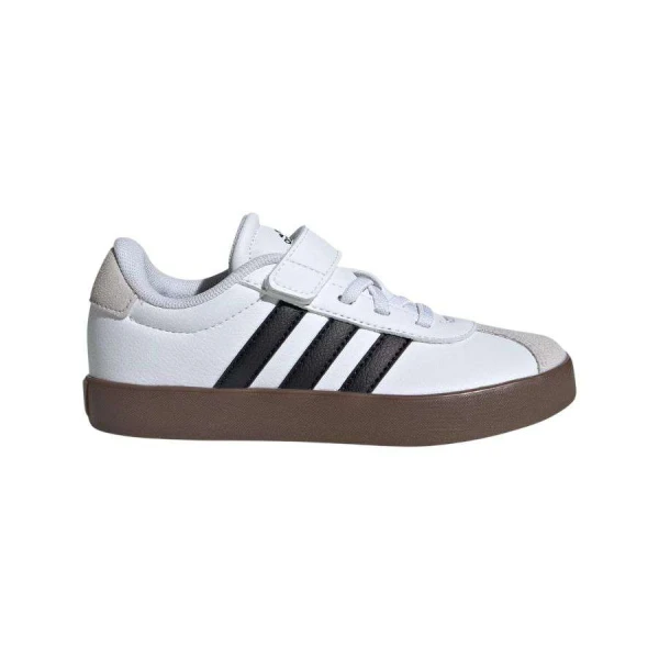 TÊNIS ADIDAS VL COURT 3.0 EL INFANTIL - Branco/preto