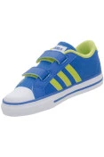 TÊNIS ADIDAS VLNEO 3 STRIPES LO INFANTIL - Azul/verde TÊNIS ADIDAS VLNEO 3 STRIPES LO INFANTIL - Azul/verde