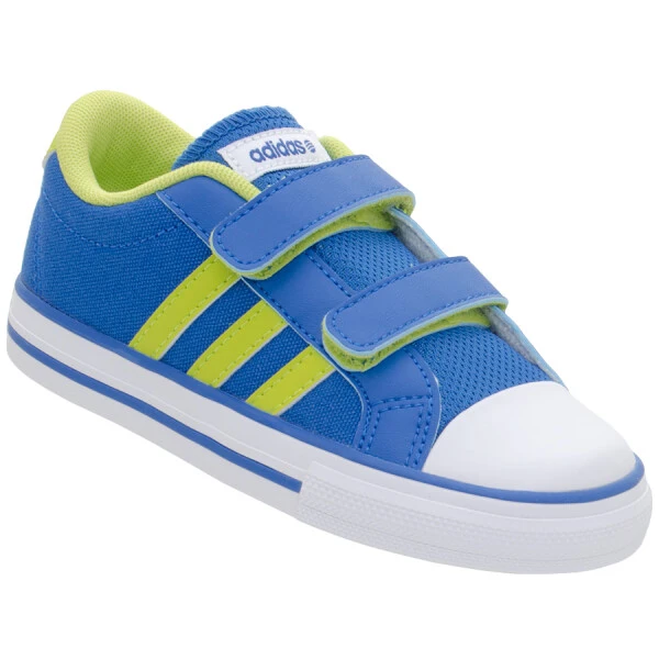 TÊNIS ADIDAS VLNEO 3 STRIPES LO INFANTIL - Azul/verde TÊNIS ADIDAS VLNEO 3 STRIPES LO INFANTIL - Azul/verde